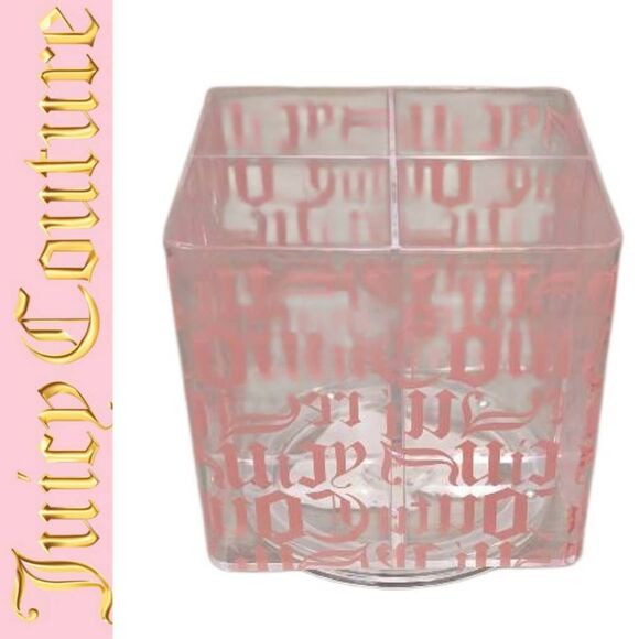 Juicy Couture Home 4 Section Acrylic 360° Signature Logo Spinner - Picture 1 of 8